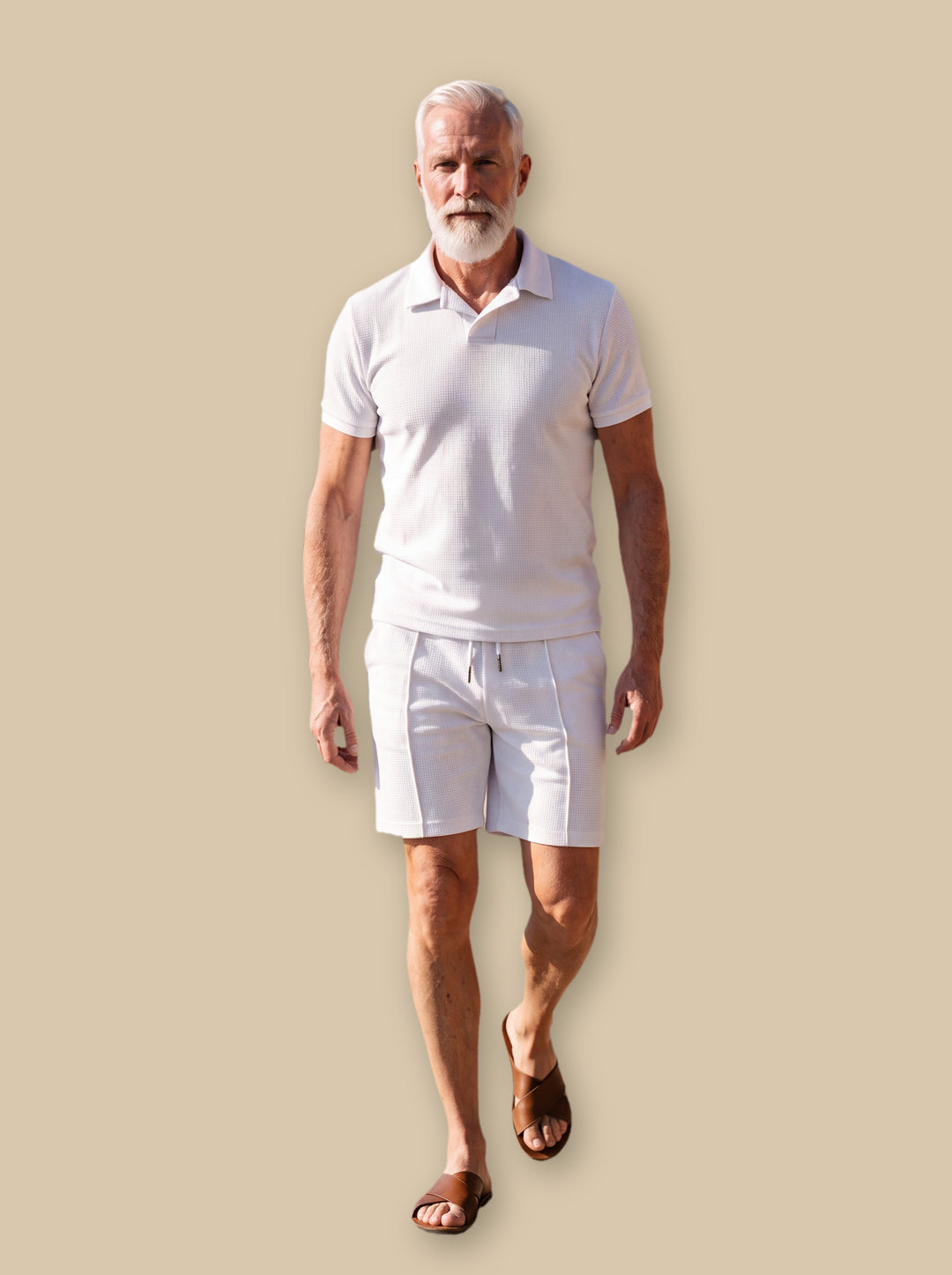 Forrest two piece set in White, studio - Gentlemens Manor