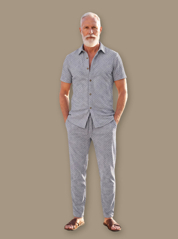 Foster two piece set in Grey, studio - Gentlemens Manor