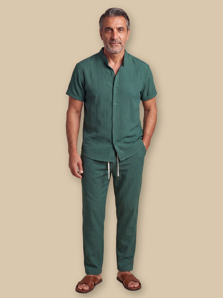 Francis two piece set in Green, studio - Gentlemens Manor