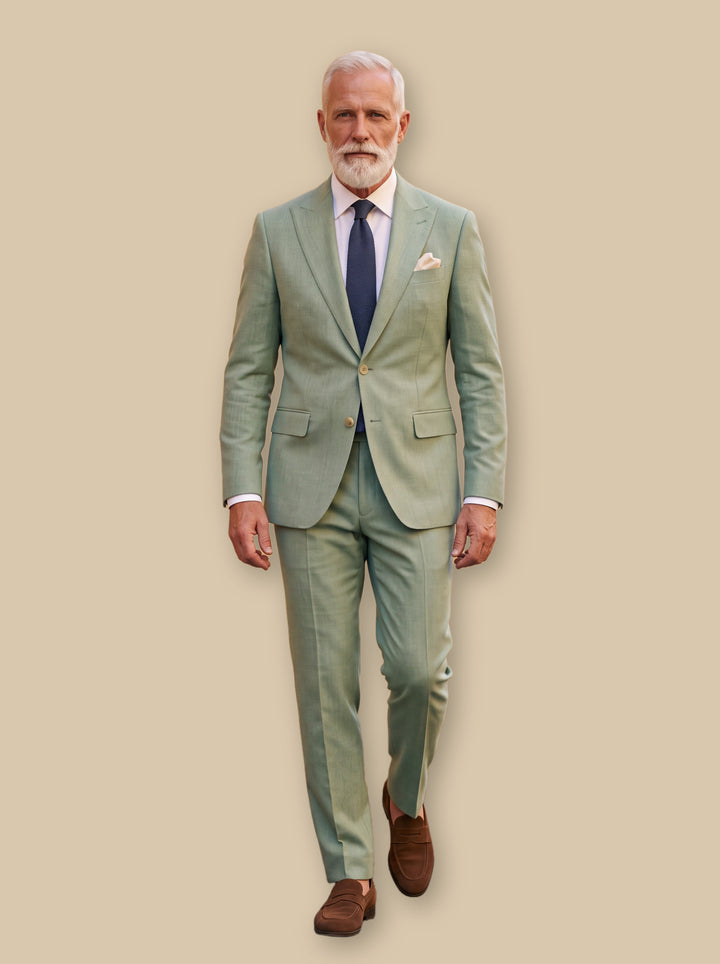 Franklin two piece set in Sage, studio - Gentlemens Manor