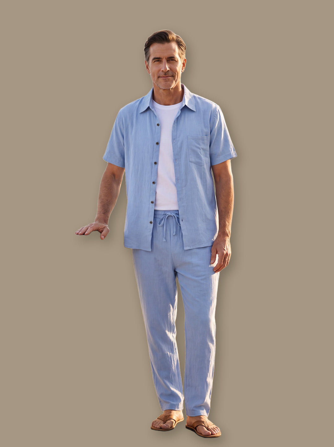 Frederick two piece set in Light Blue, studio - Gentlemens Manor