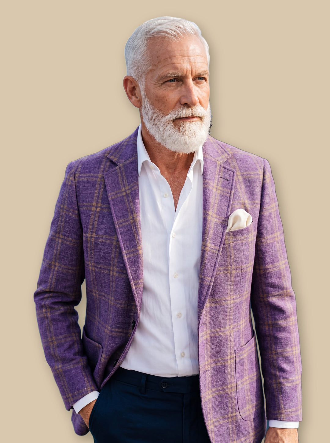 Fulton blazer suit in Purple, studio - Gentlemens Manor