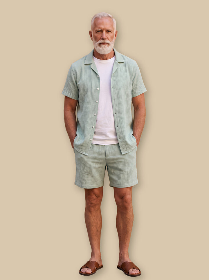 Gabriel two piece set in Green, studio - Gentlemens Manor