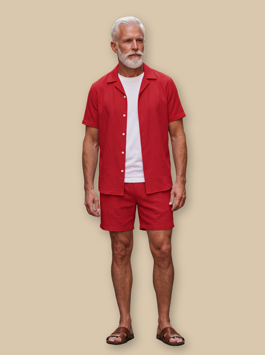 Gabriel two piece set in Red, studio - Gentlemens Manor