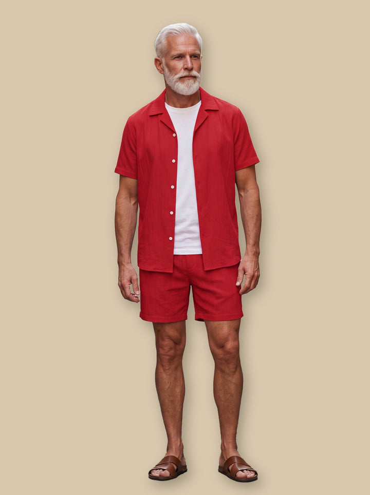 Gabriel two piece set in Red, studio - Gentlemens Manor