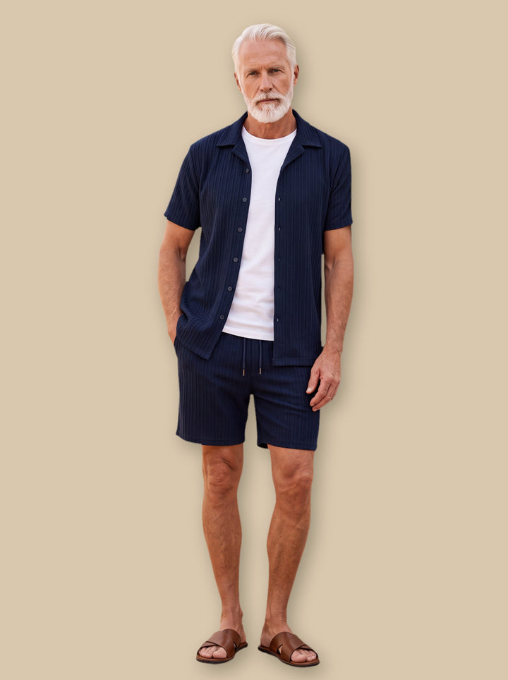 Gardner two piece set in Navy, studio - Gentlemens Manor