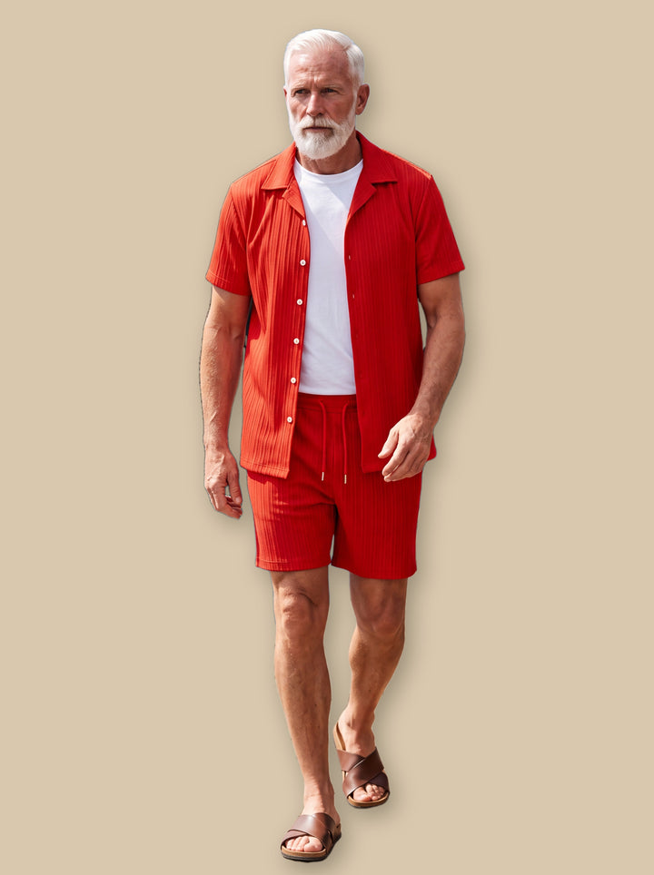 Gardner two piece set in Red, studio - Gentlemens Manor