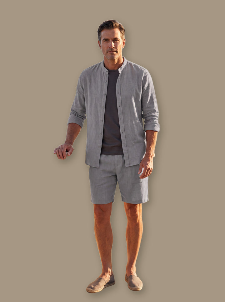 Gene two piece set in Grey, studio - Gentlemens Manor