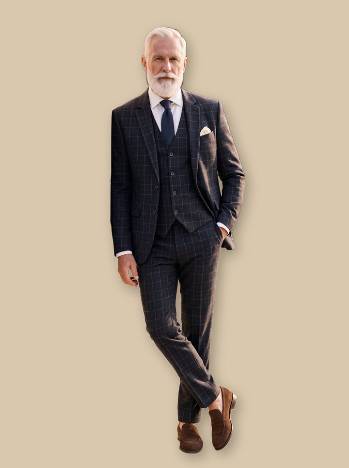 George blazer suit in Black, studio - Gentlemens Manor