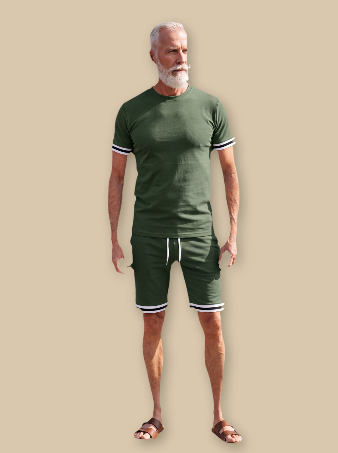 Gerald two piece set in Olive, studio - Gentlemens Manor