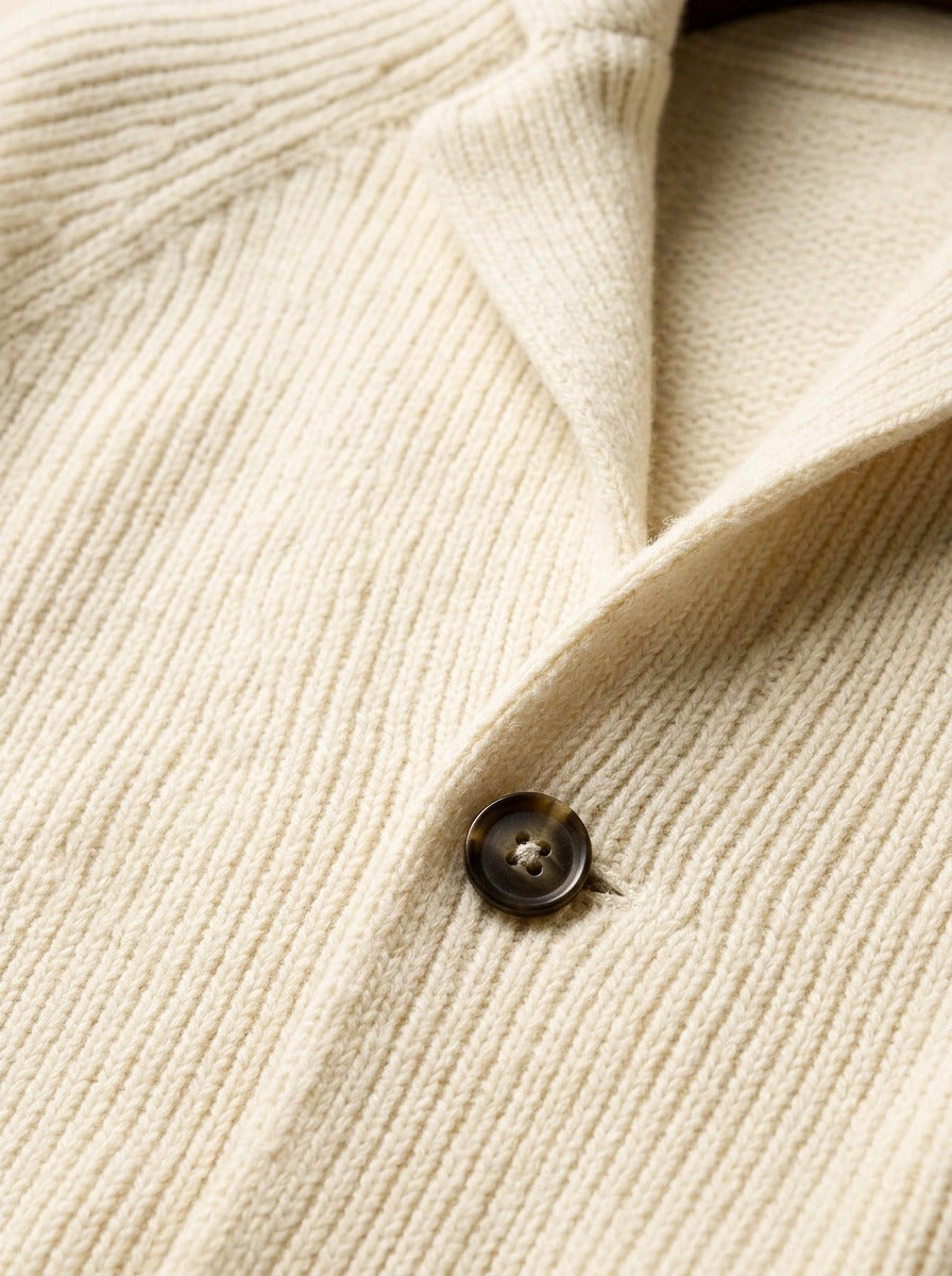 Gibson knit blazer cardigan, fabric close up, Gentlemens Manor