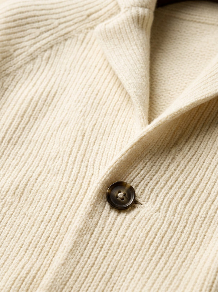 Gibson knit blazer cardigan, fabric close up, Gentlemens Manor