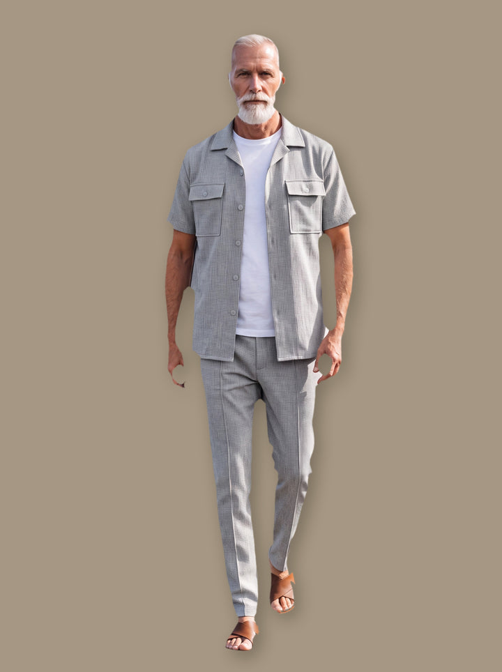 Gideon two piece set in Grey, studio - Gentlemens Manor