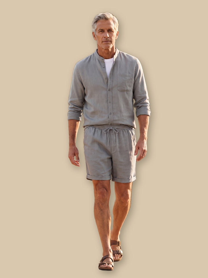 Gilbert two piece set in Grey, studio - Gentlemens Manor