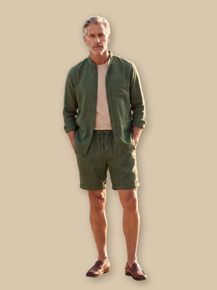 Gilbert two piece set in Olive, studio - Gentlemens Manor