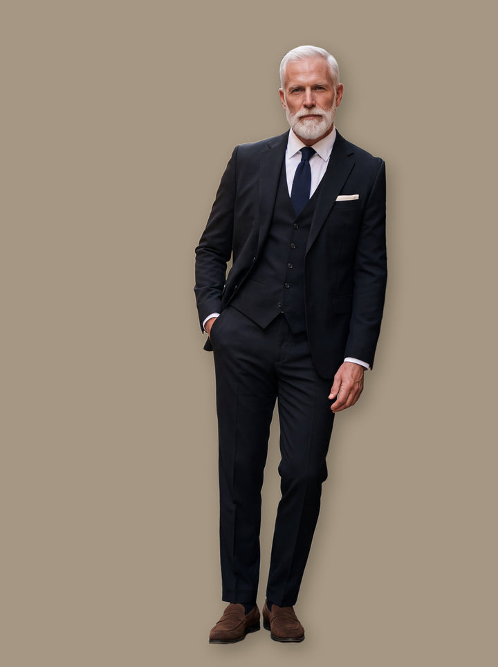 Giles blazer suit in Black, studio - Gentlemens Manor