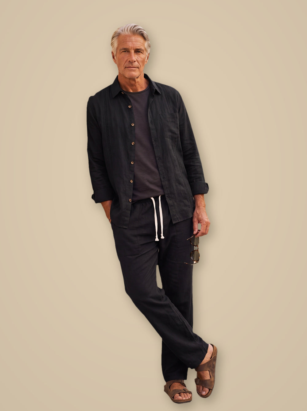 Glenn two piece set in Black, studio - Gentlemens Manor