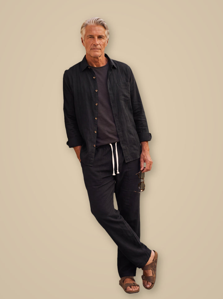 Glenn two piece set in Black, studio - Gentlemens Manor