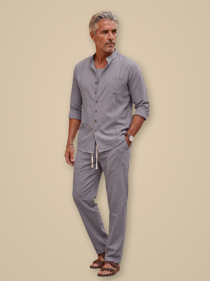 Glenn two piece set in Grey, studio - Gentlemens Manor