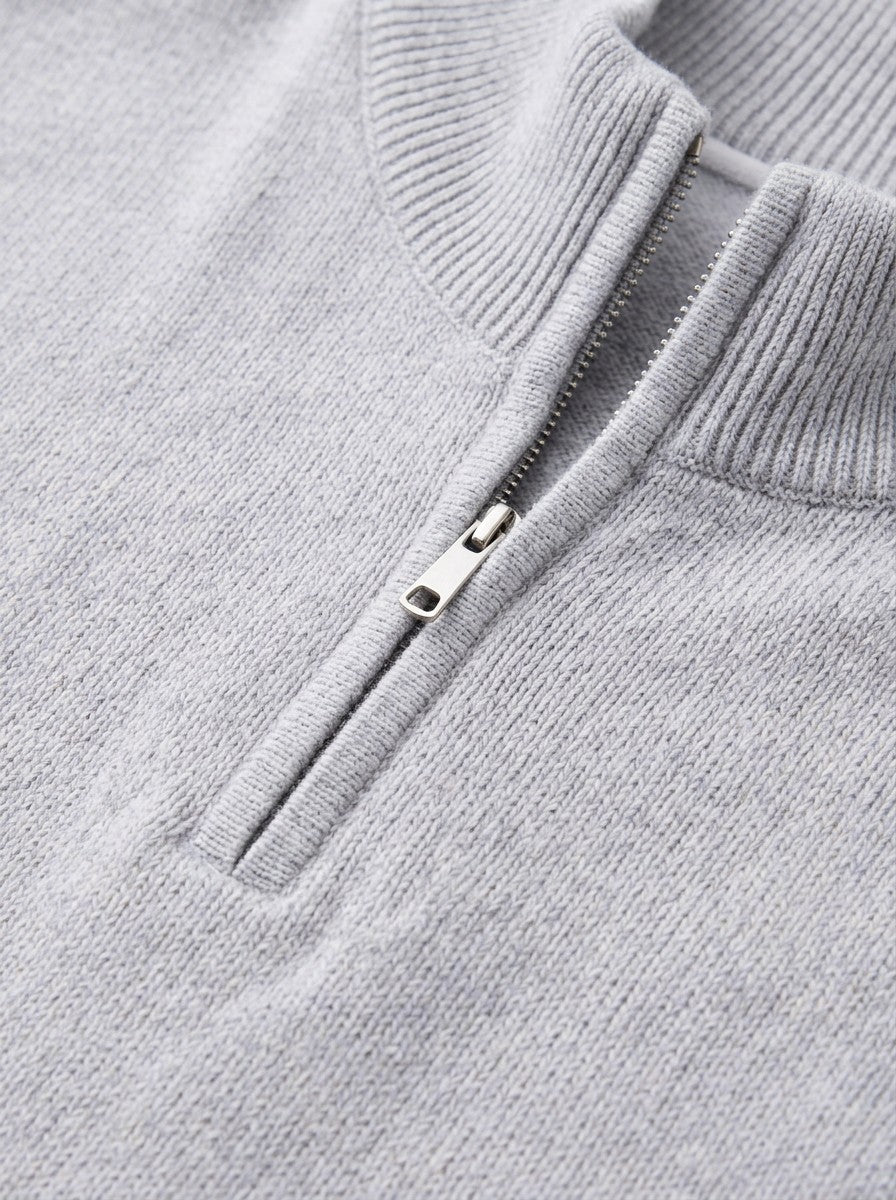 Godfrey half zip sweater, fabric close up, Gentlemens Manor