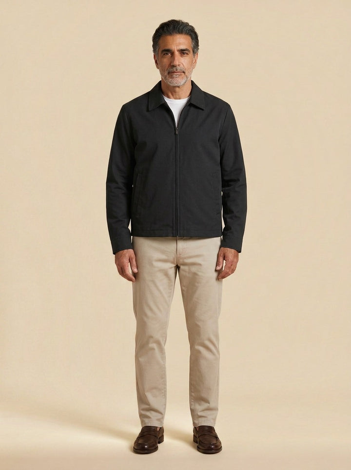 Goodwin jacket in Black, studio, Gentlemens Manor