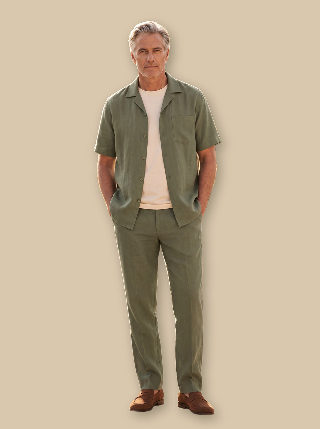 Grady two piece set in Green, studio - Gentlemens Manor