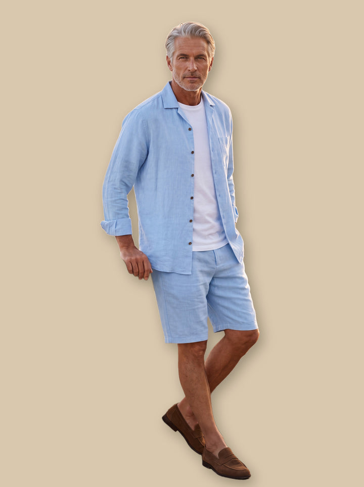 Grady two piece set in Light Blue, studio - Gentlemens Manor
