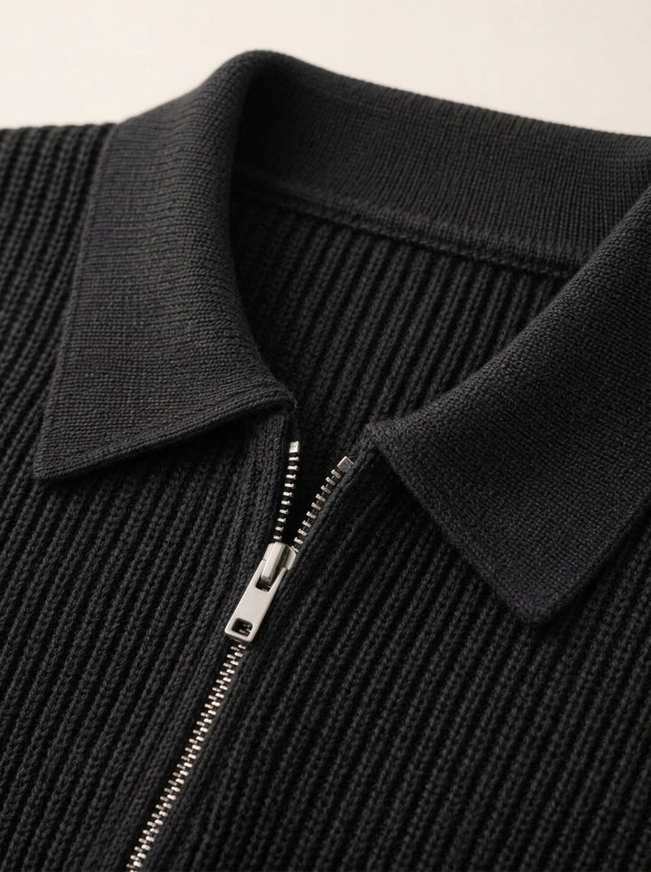 Grafton half zip sweater, fabric close up, Gentlemens Manor