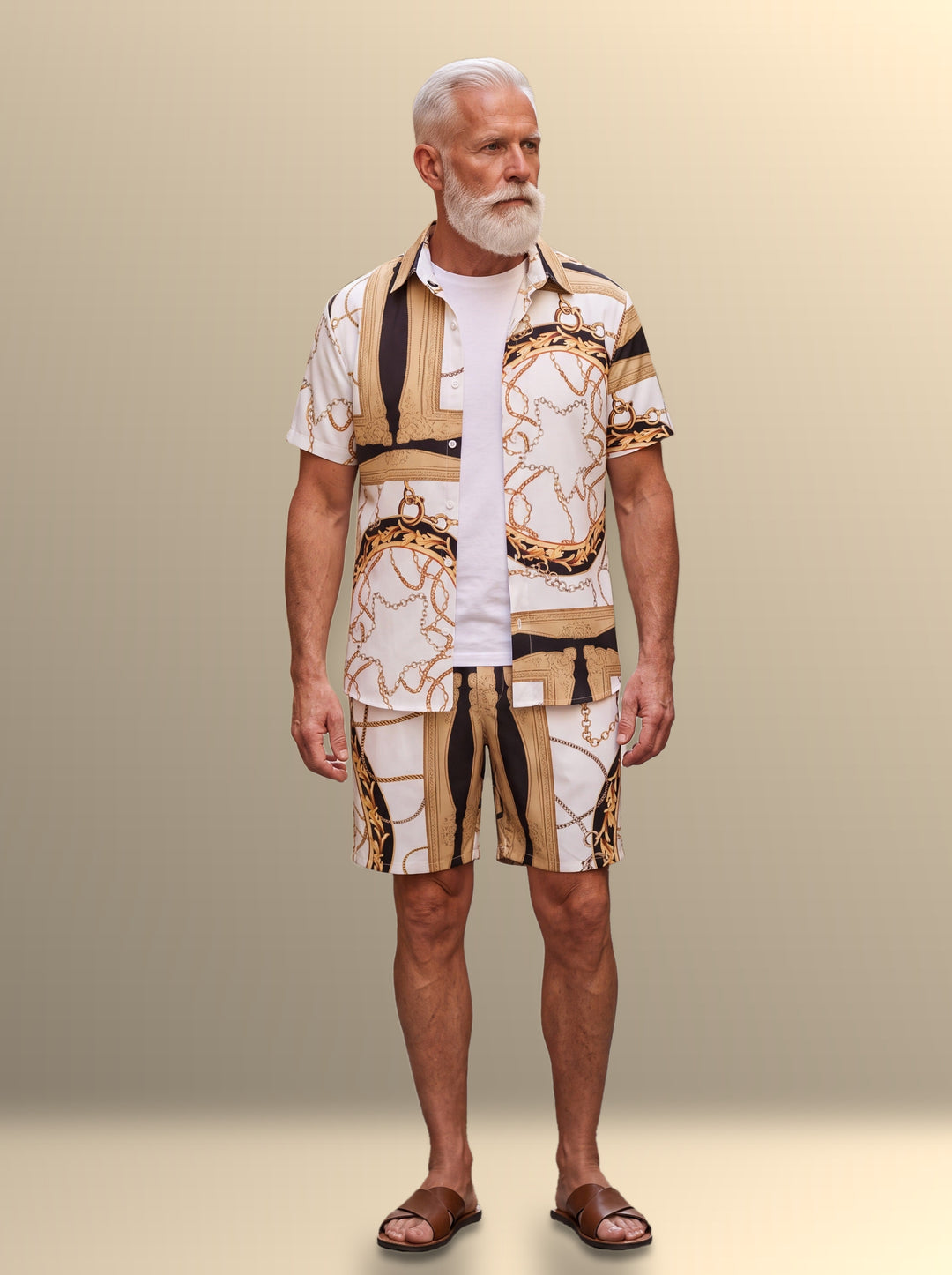 Graham two piece set in Sand, studio - Gentlemens Manor