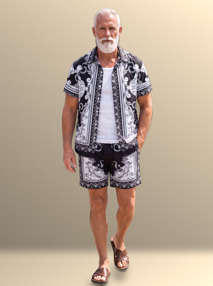 Graham two piece set in White, studio - Gentlemens Manor