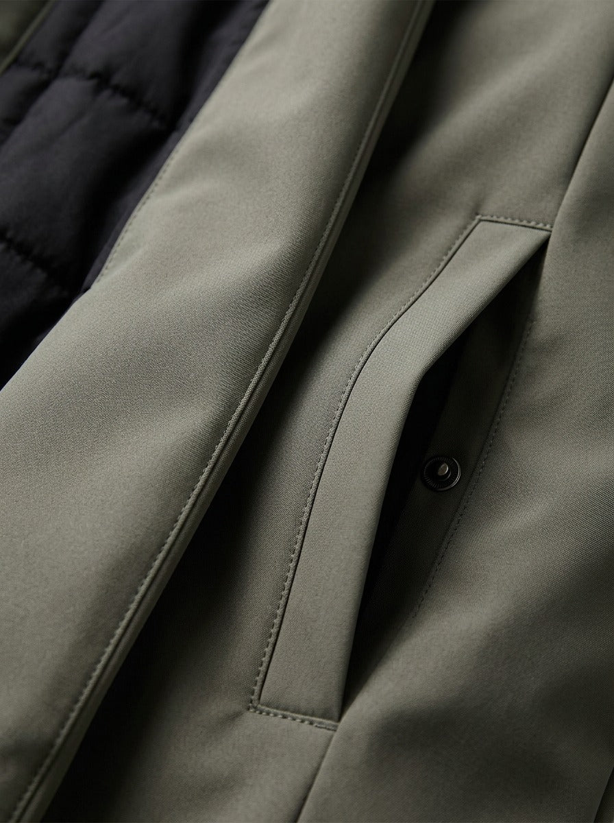 Granger hooded parka, fabric close up, Gentlemens Manor