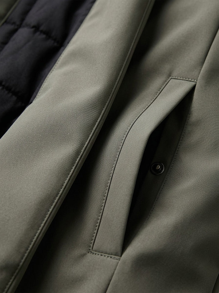 Granger hooded parka, fabric close up, Gentlemens Manor
