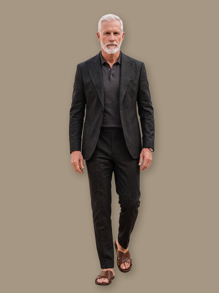 Grant two piece set in Black, studio - Gentlemens Manor