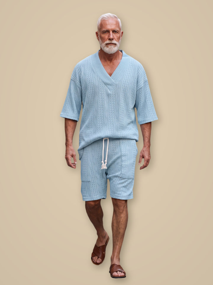 Grant two piece set in Light Blue, studio - Gentlemens Manor
