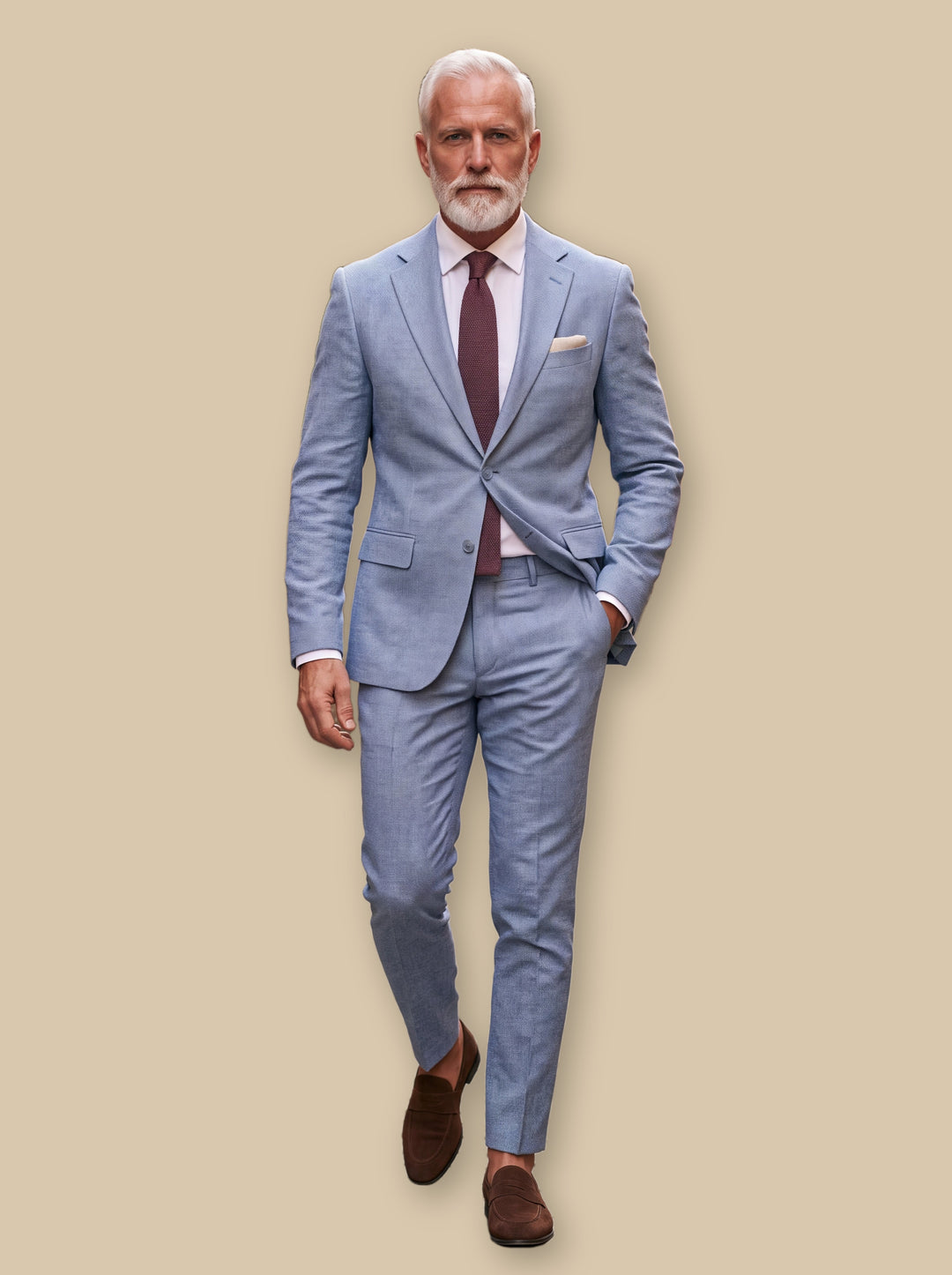 Granville blazer suit in Light Blue, studio - Gentlemens Manor