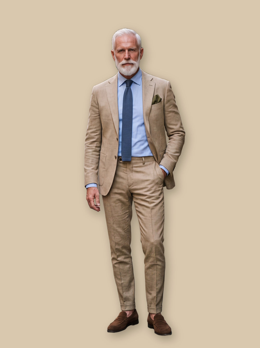 Granville blazer suit in Sand, studio - Gentlemens Manor