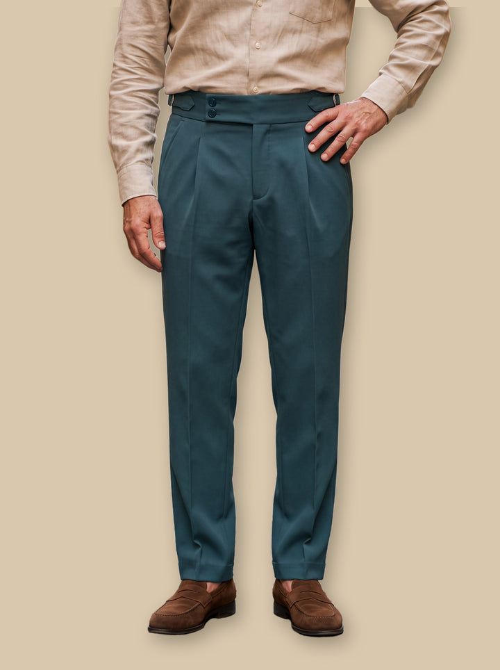 Grayson trousers in Green, studio - Gentlemens Manor