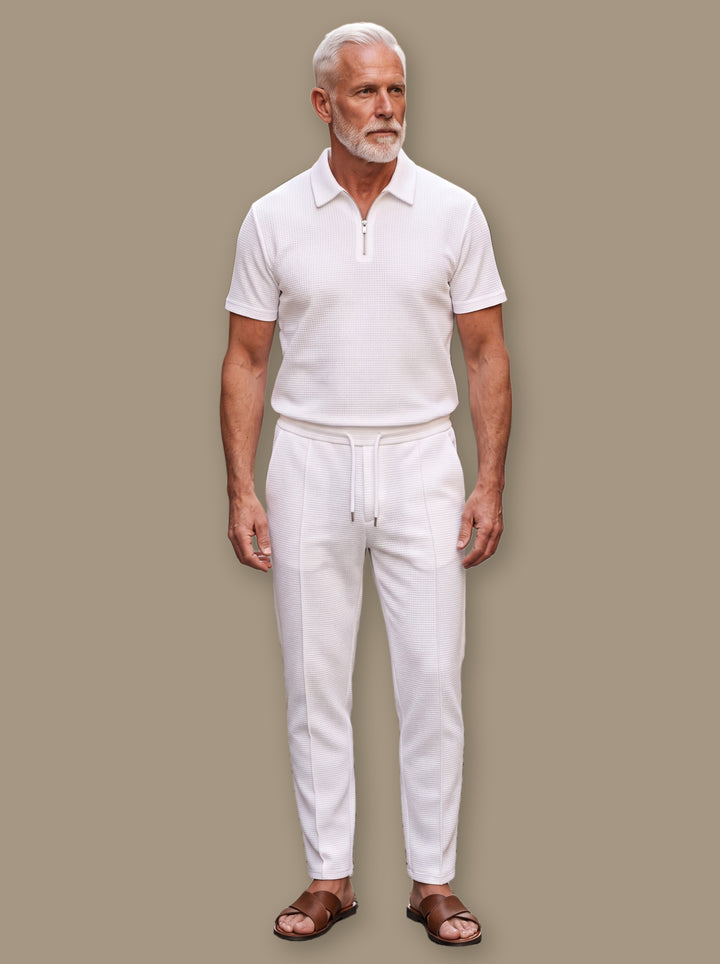 Gregory two piece set in White, studio - Gentlemens Manor