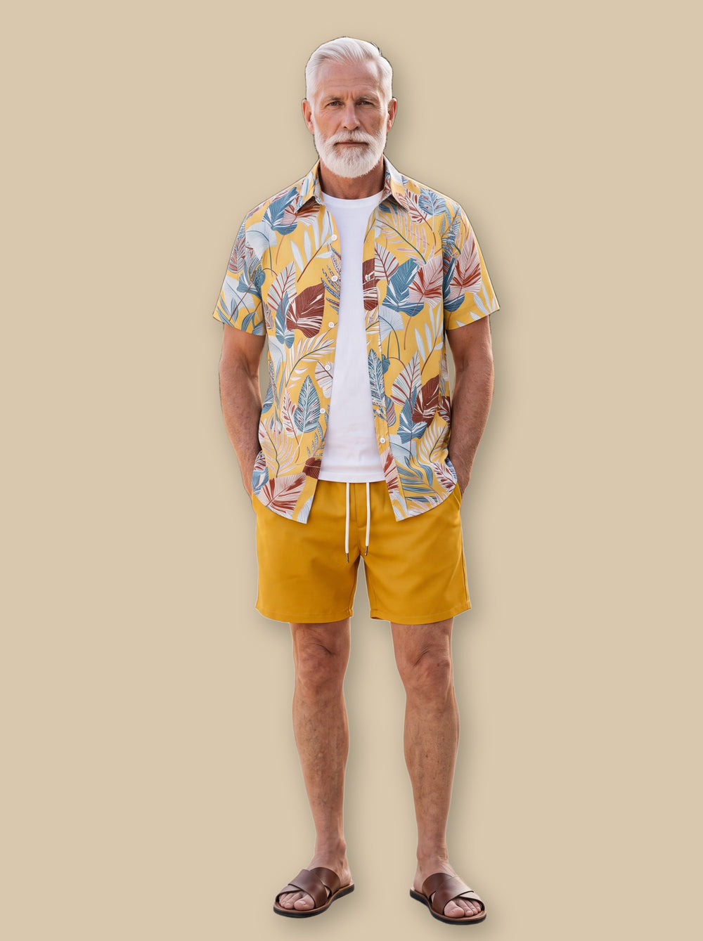 Griffin two piece set in Mustard, studio - Gentlemens Manor