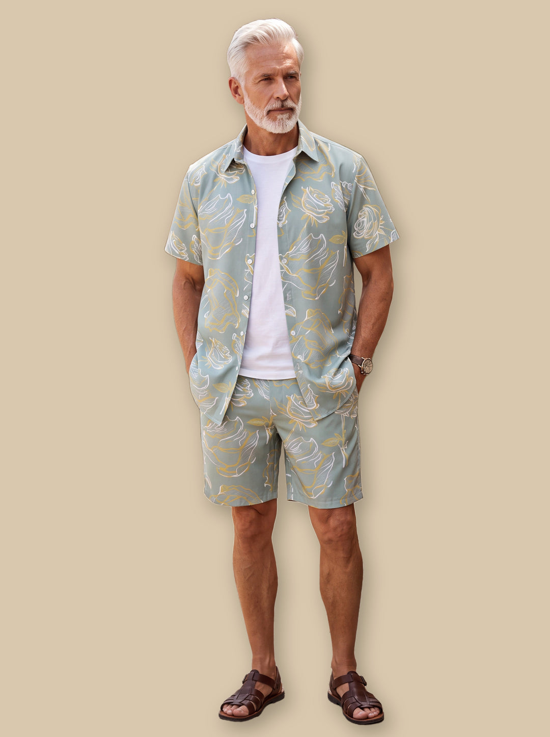 Griffin two piece set in Sage, studio - Gentlemens Manor