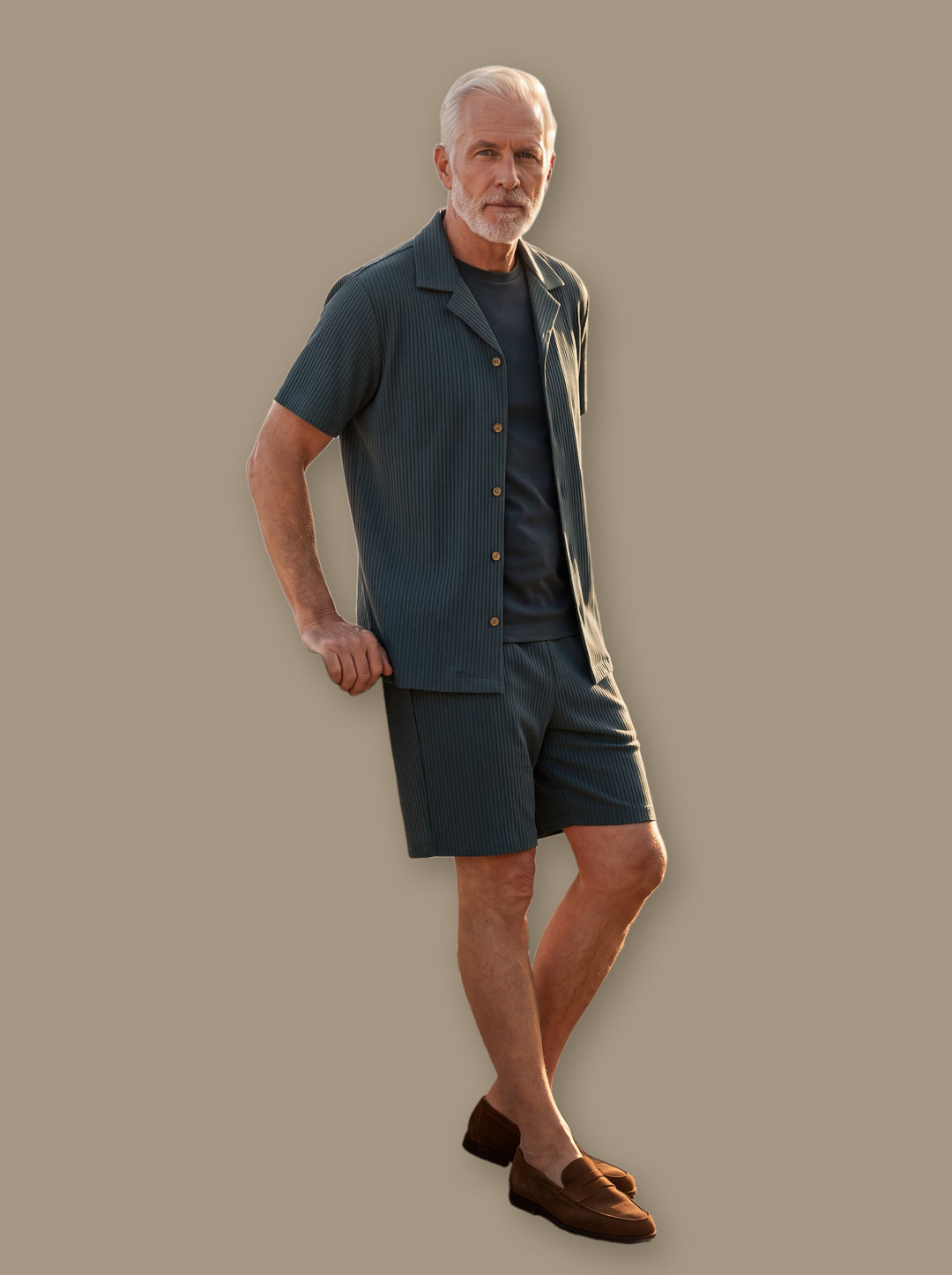Grover two piece set in Grey, studio - Gentlemens Manor