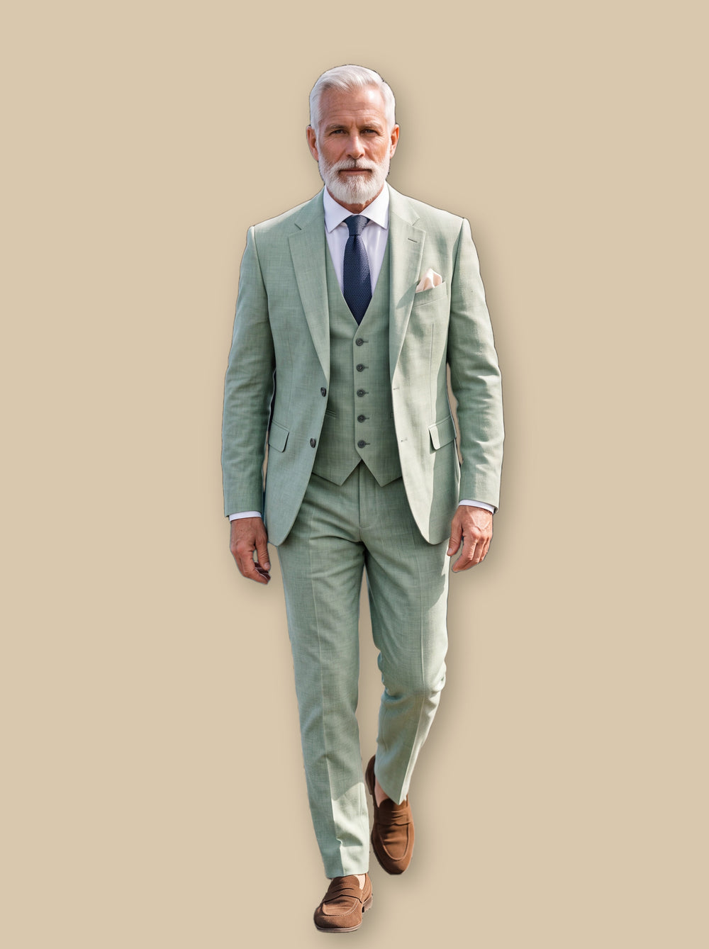Guthrie blazer suit in Olive, studio - Gentlemens Manor