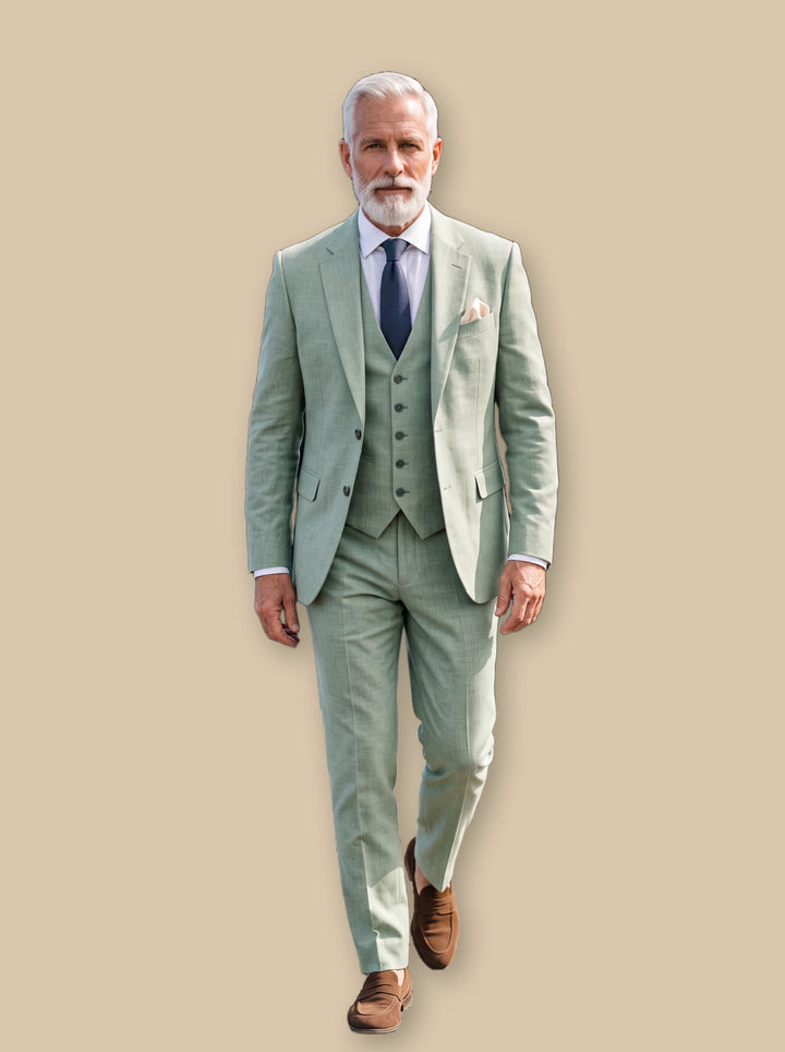 Guthrie blazer suit in Olive, studio - Gentlemens Manor