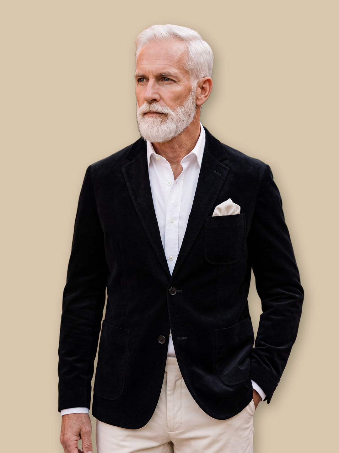 Hadley blazer suit in Black, studio - Gentlemens Manor