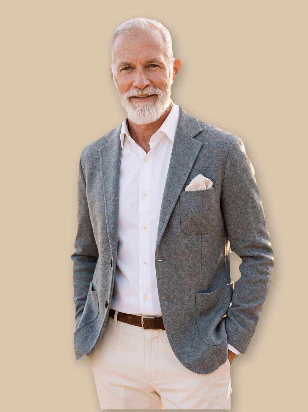 Hadley blazer suit in Grey, studio - Gentlemens Manor