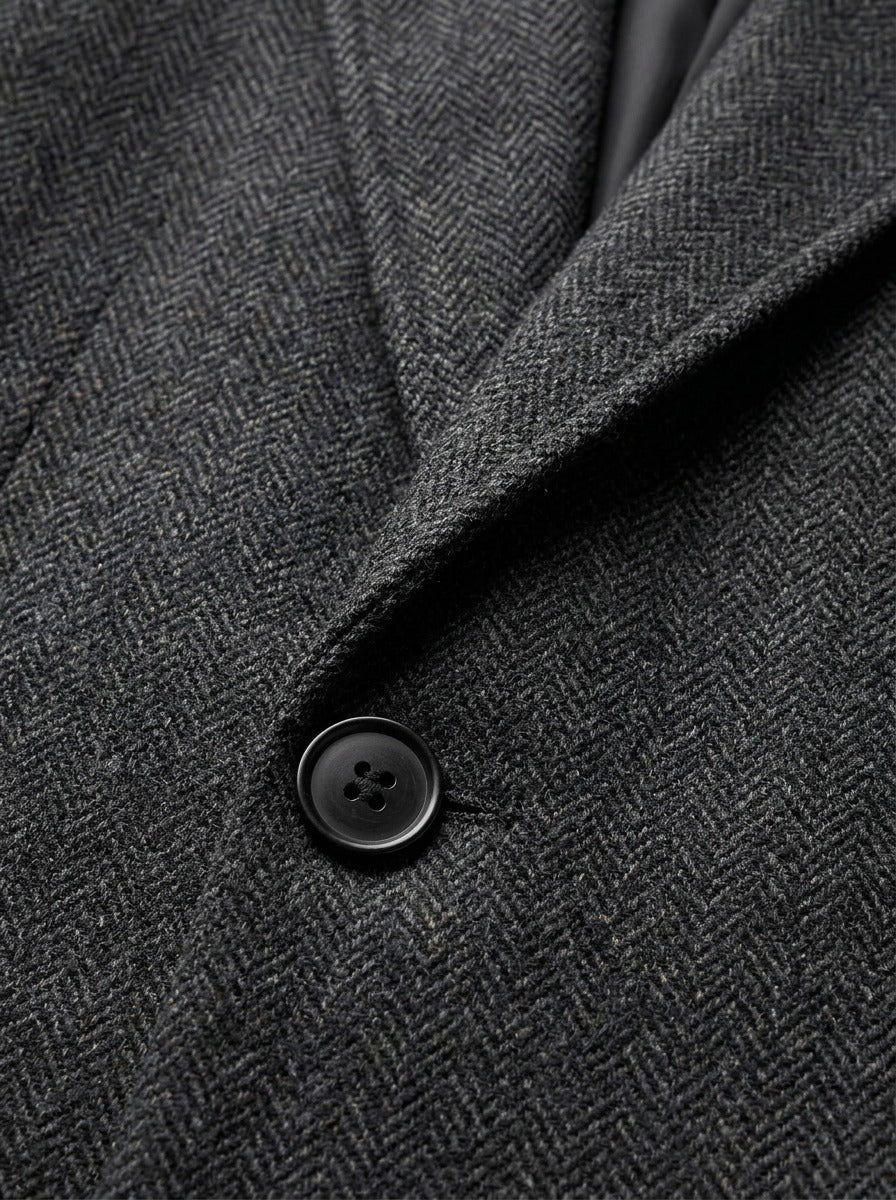 Halden overcoat, fabric close up, Gentlemens Manor