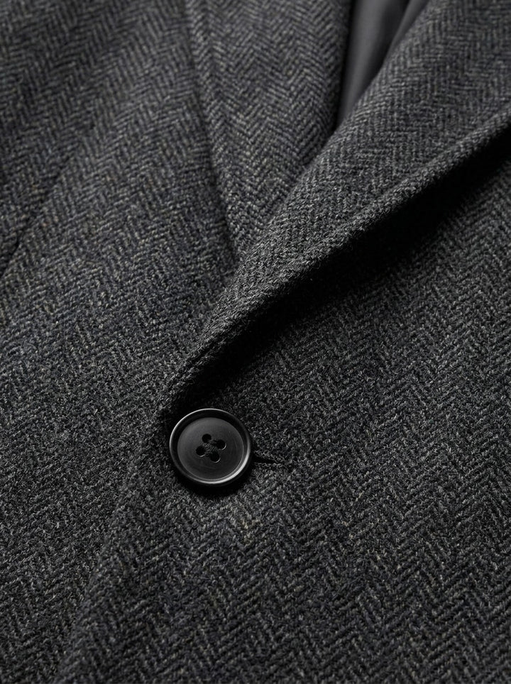 Halden overcoat, fabric close up, Gentlemens Manor
