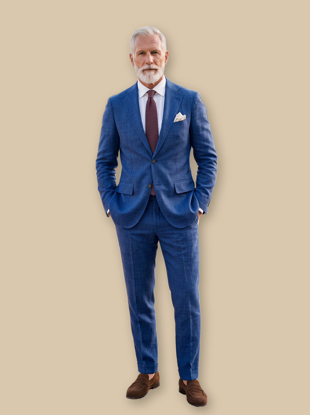 Hank two piece set in Blue, studio - Gentlemens Manor
