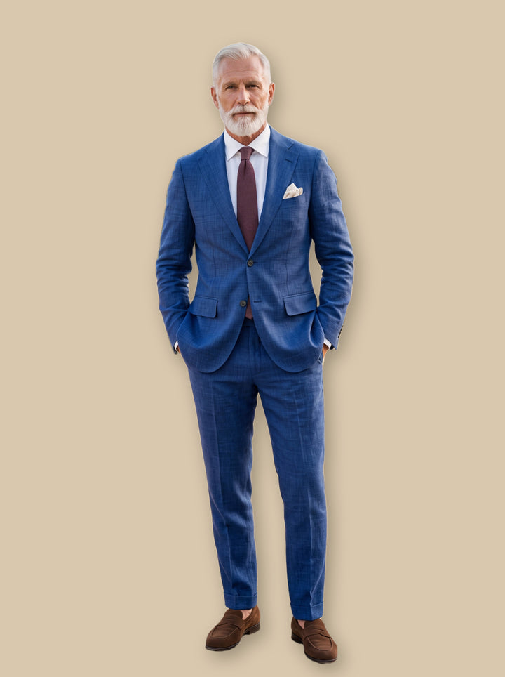 Hank two piece set in Blue, studio - Gentlemens Manor