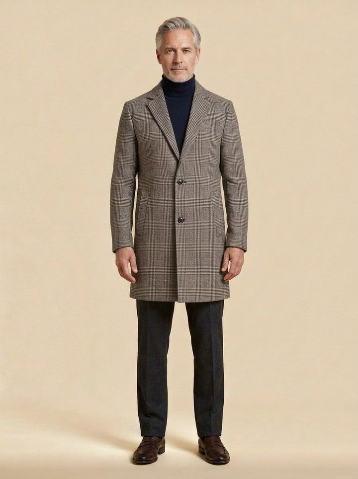 Harding overcoat in Brown, studio, Gentlemens Manor